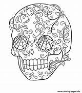 Sugar Skull Coloring Pages Cool Calavera Easy Printable Very Skulls Sheet Print Color Prints Book sketch template