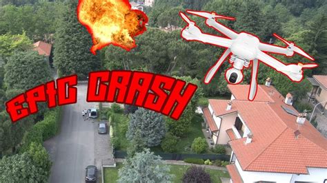 xiaomi mi drone  crash youtube