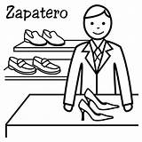 Vendedor Zapatero Zapateros Panaderia Profesiones Bits Buscar Barrio Tienda Recuerda Actividades sketch template