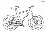 Bicicleta Bicicletas Colomio sketch template