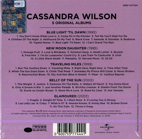 Cassandra Wilson 5 Original Albums Cd Opus3a