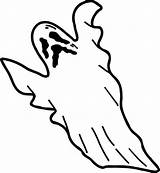 Ghost Coloring Scary Pages Halloween Printable Online Spooky Print Ghosts Kids Coloringpagebook Advertisement sketch template