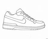 Coloring Pages Tennis Shoes Shoe Popular sketch template