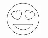 Emoji Coloring Pages Printable Heart Kids Faces Sheets Eyes Choose Board Cute sketch template