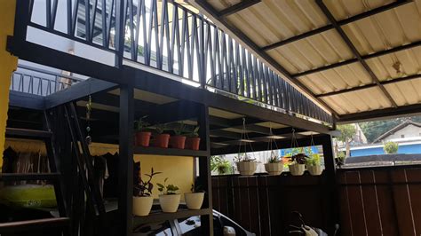harga kanopi balkon minimalis  meter asia bengkel las
