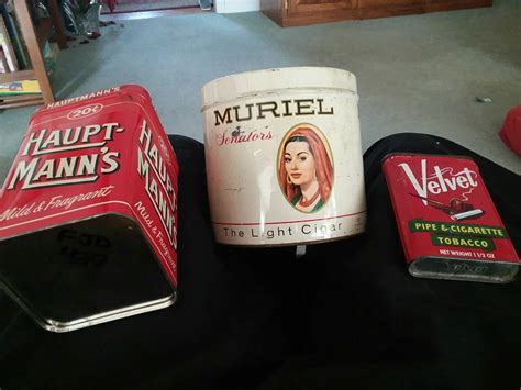 Vintage Muriel Senators Cigar Tin And Velvet Tin And Extras Ebay