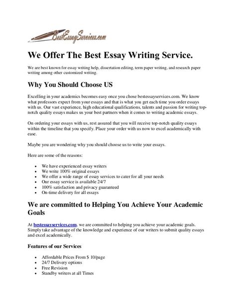 essay writing service