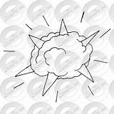 Explosion Watermark sketch template