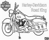Harley Davidson Coloring Pages Road King Motorcycle Drawing Outline Motorcycles Kleurplaat Getdrawings Kleurplaten Visit Printable Glide Street Classic Biker sketch template