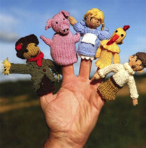 knitted finger puppets frugal knitting haus