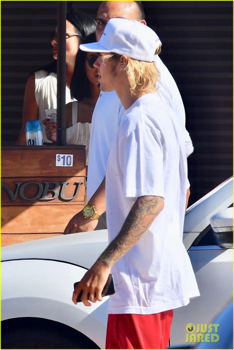 Justin Bieber Steps Out For Sushi Dinner At Nobu In Malibu