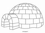 Igloo Coloring Pages Printable Buildings Architecture Colouring Clip Kb Drawing sketch template