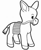 Donkey Coloring Pages Baby Getcolorings Getdrawings Printable Color Colorings sketch template