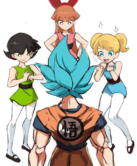 rakeemspoon blossom ppg bubbles ppg buttercup ppg son goku