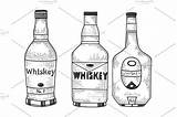 Whiskey sketch template