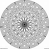 Coloring Cool Pages Designs Geometric Print Pattern Circle Color Drawing Patterns Mandala Printable Adults Kids Abstract Clip Big Five Relaxing sketch template