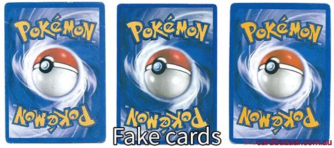 spot fake pokemon cards
