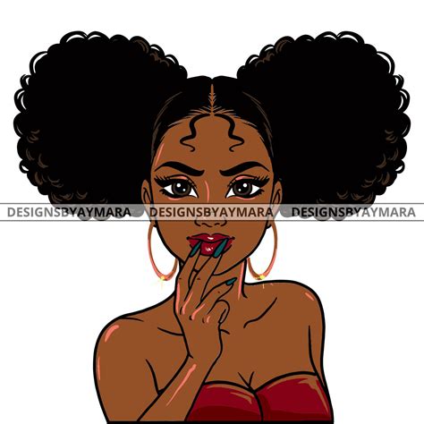 sassy black woman  red top svg jpg png vector clipart cricut silhoue