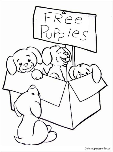 cute puppies coloring page  printable coloring pages