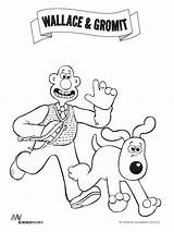 Pages Wallace Gromit Coloring Getcolorings sketch template