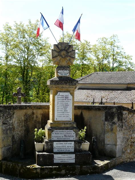 monument  monsac les monuments aux morts