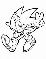 Sonic Coloring Super Pages Print Color Kids sketch template