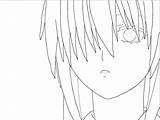 Elfen Lied Lucy Coloring Sketch Creating Base Outline Paintingvalley sketch template
