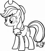 Applejack Coloring Pages Mlp Kids sketch template