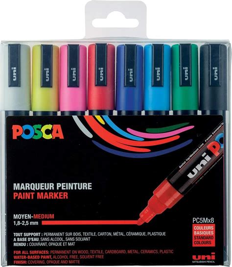 buy posca pxpcm acrylic paint marker set medium assorted
