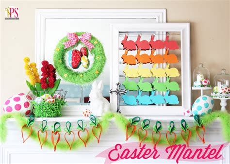 easter mantel decorations