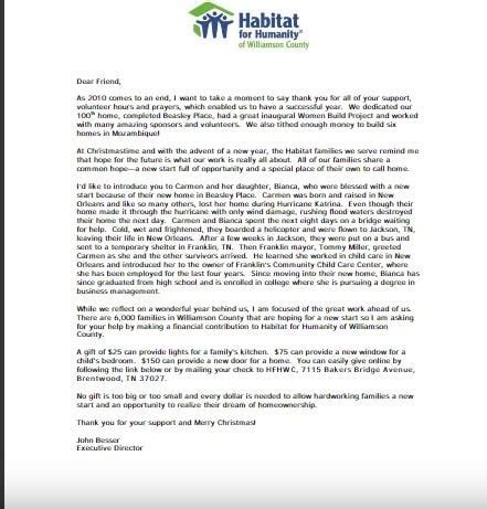 donation letter habitat  humanity hfh