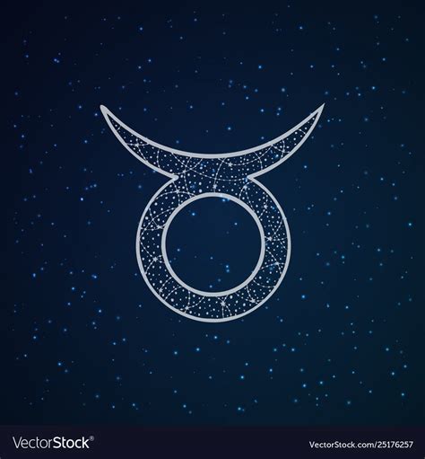taurus zodiac sign royalty  vector image vectorstock