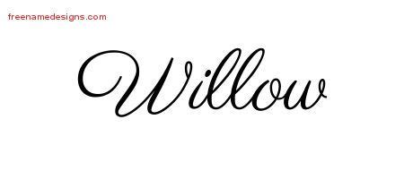 willow  tattoo designs  tattoo classic names