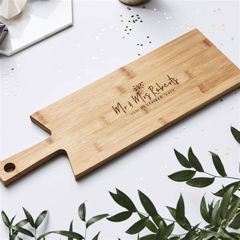 wooden personalised chopping board  sophia victoria joy