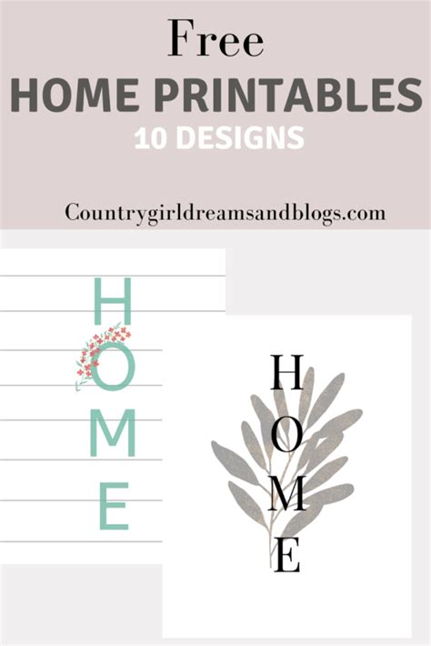 home decor printables country girl dreams  blogs