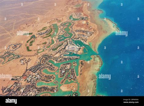 Aerial View Of El Gouna A Luxury Egyptian Tourist Resort Located On The