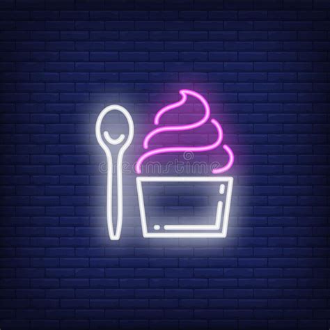 cupcake neon icon elements of fast food set simple icon