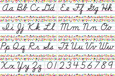 printable cursive bulletin board letters