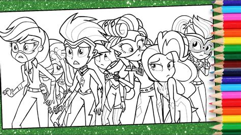 ideas  mlp equestria girls coloring pages home family