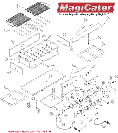 wolf grill parts diagram