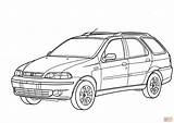 Coloring Fiat Palio Pages 500 Cars Main Drawing Paper Skip sketch template
