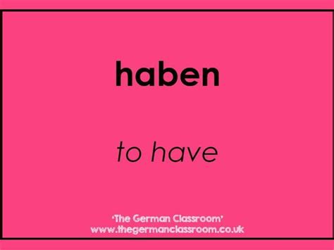 haben conjugation posters teaching resources