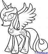 Coloring Pony Little Princess Luna Pages Unicorn Mlp Cadence Drawing Draw Printable Step Ponies Rainbow Kids Clipart Getdrawings Easy Print sketch template
