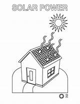 Energy Coloring Solar Pages Clipart Colouring Kids Library sketch template