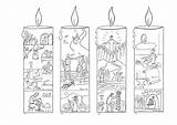 Advent Coloring Pages Candle Printable Candles Christmas Wreath Calendar Colouring Epiphany Worksheets Kids Print Color Drawing Sheet Church Catholic Activity sketch template