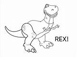 Toy Coloring Story Rex Pages Getcolorings Print Getdrawings sketch template