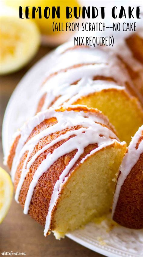 easy lemon bundt cake recipe  latte food