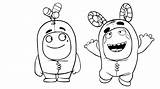 Oddbods Raskrasil Pogo sketch template