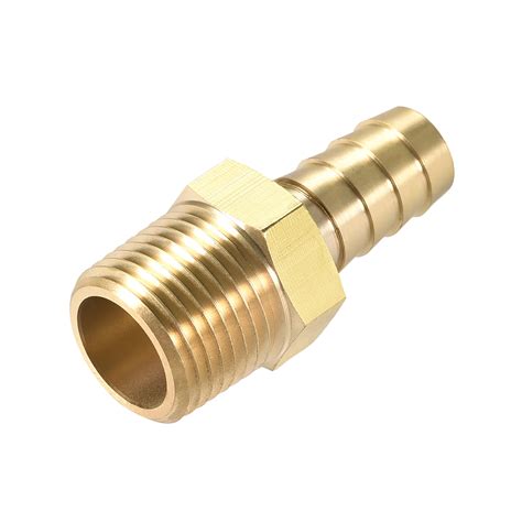 brass barb hose fitting connector adapter  barbed   npt male