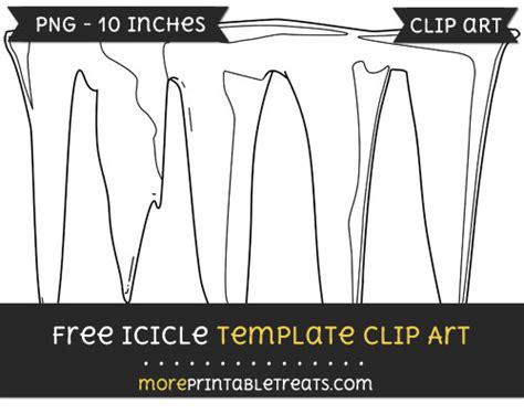 icicle template clipart